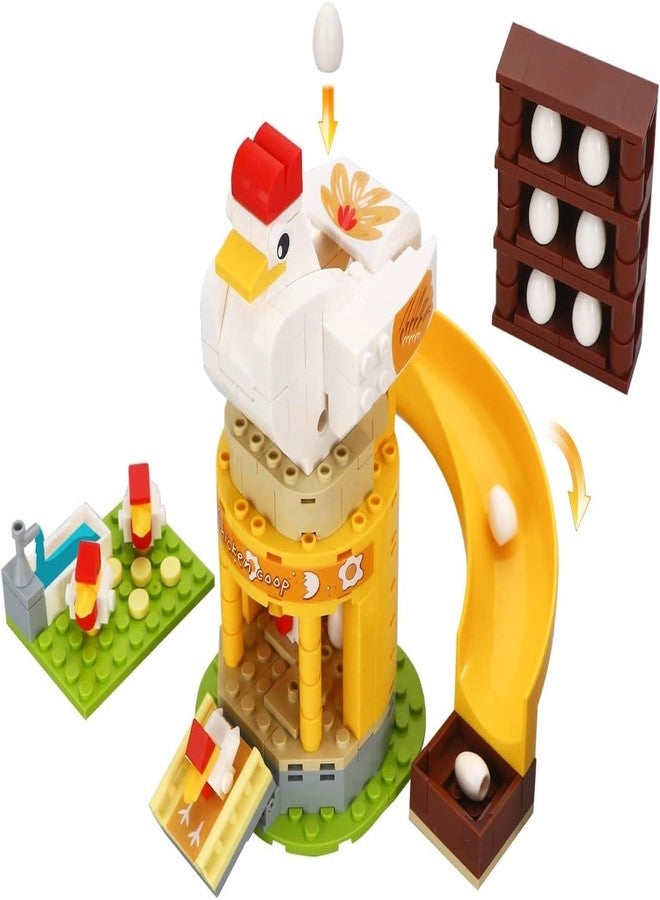 Onecado Chicken Coop Building Blocks Toys Hen-House Farm Animal Toys for Kids - Image 2